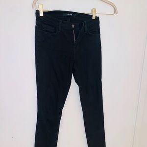 True black J Brand skinny jeans